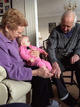 Nan, Theia and Grandad