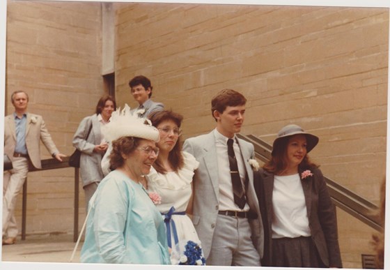 Rosie & Adrian's wedding in Abingdon 22/06/1985