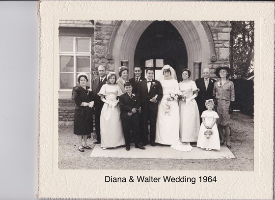 Diana & Walter Wedding photo October 1964