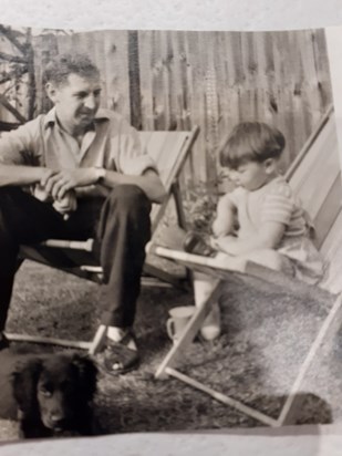 Paul with his dad who died when he was seven.