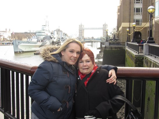 Anne and Debbie in London