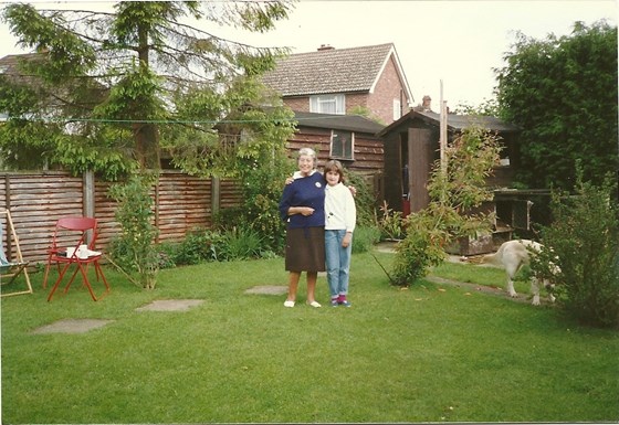 Nanny and I at mum and dad's in Shefford, I was always very excited to see my Nan! Rachel x