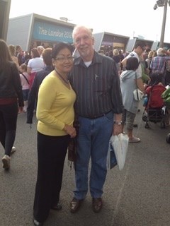 mum and dad at the olympics - London, 2012