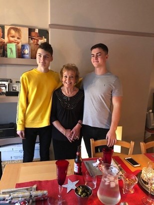 Nan with Connor and Joe