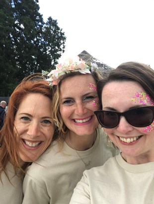 Fleeting Days festival- in our beautiful beige t shirts!!