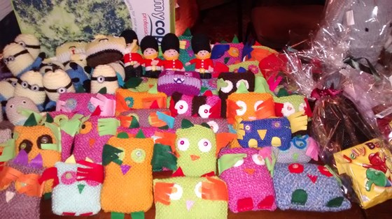 IMG 20151015 190541563... The knitting club been working hard again