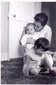 Hazel with Sarah and Simon 1967