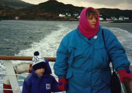 Julia and Robert, Ferry to Skye - 1988