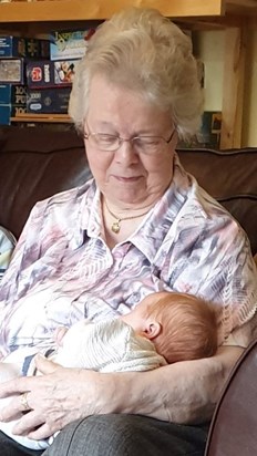 Jean with her Great Granddaughter Amelia-Rose 