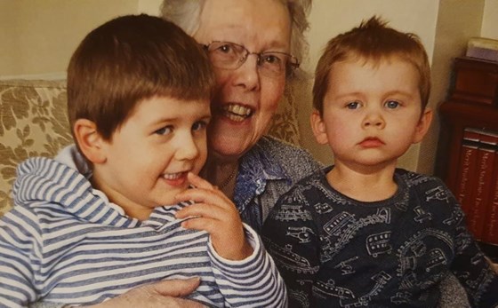 Jean with her Great Grandsons