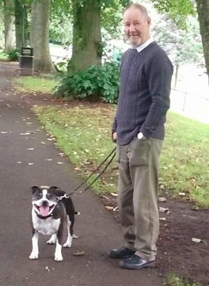 Dad with Bryn, probably around 2019. Dad is now reunited with Bryn, as well as Mum ❤️❤️