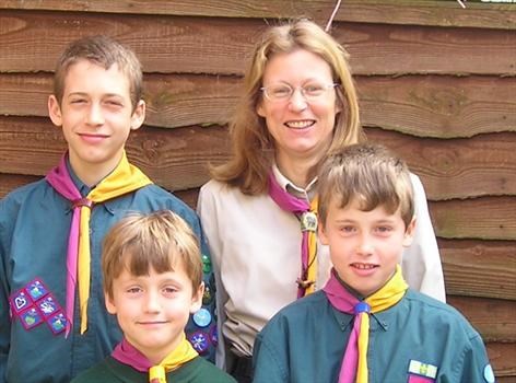 Sueand boys 2004