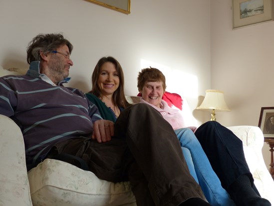 Jane with Patrick and Lorraine