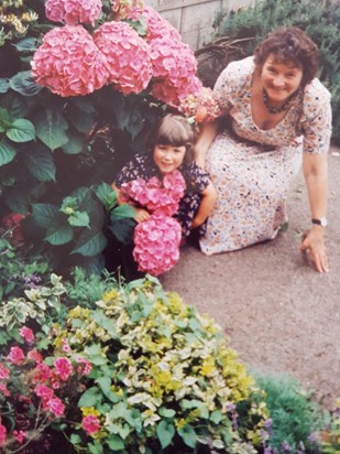 2 lovely flowers  - and the Hydrangeas are not bad too