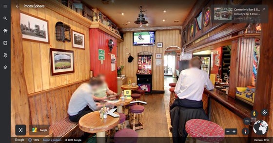 Screenshot Google Earth   Connolly’s Bar & Diner, Chiswick High Road, London