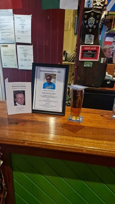 Remembering Richard in Connollys this afternoon 10 02 2023