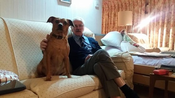 That bl**dy dog! RIP Elise & Dad (pic taken in 2018)