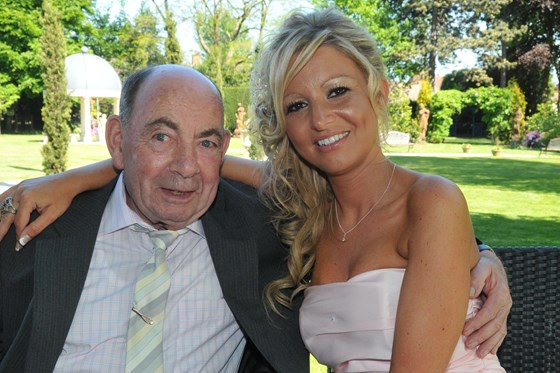 Grandad & Me at my sisters wedding, 22/5/2010, at The west retford hotel, Retford