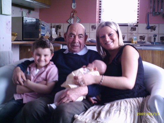 grandad and his great grandchildren xxxx