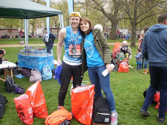 Jamie and Em - London Marathon April 2015