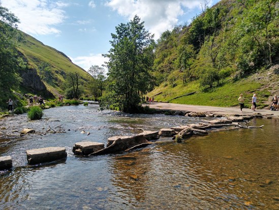 One of Mum's favourite places. The Stepping Stones in Dovedale.