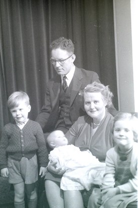 8th Dec 1957 Family after Christening