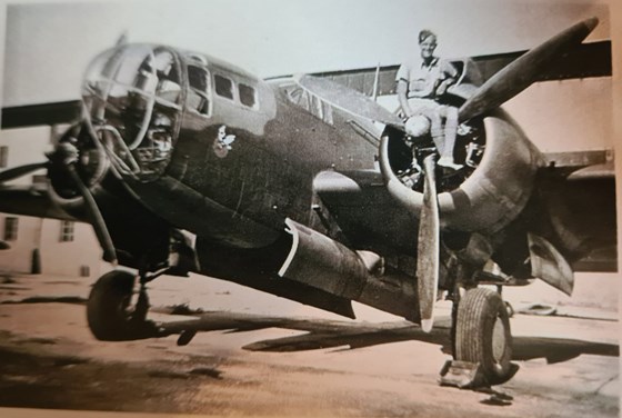 Uncle Ron on plane 