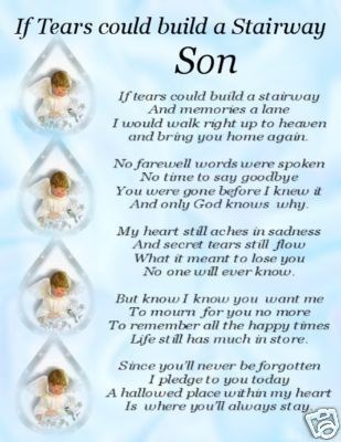 bereavement grave cards son if tears memorial grave card 2364 p