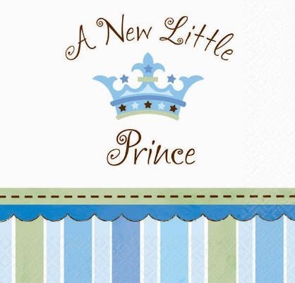 baby boy prince baby shower napkins 23724 p