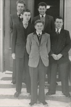 Jim (second from left) and Trevor (back right)
