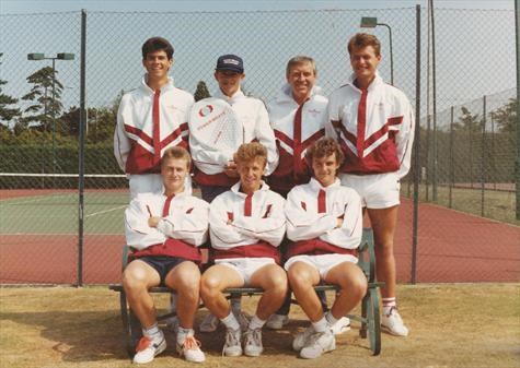 Northamptonshire County Men's Tennis Team - Jim (Captain) and Ian (back row right)