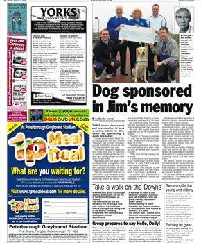 'Bailey' - Jim's friends sponsor a guide dog in his honour