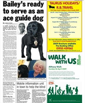 Bailey's ready to serve as an ace guide dog