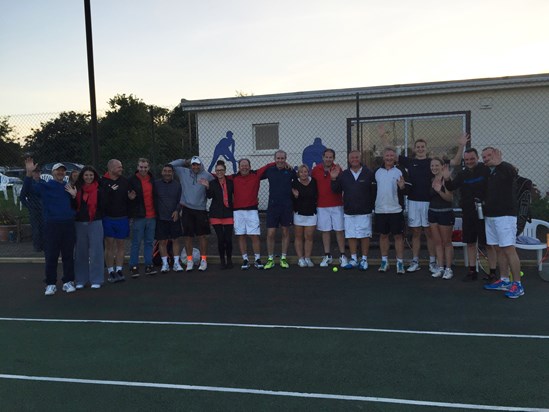 Oundle Tennis Men's (!) Tournament September 2015 in memory of Jim