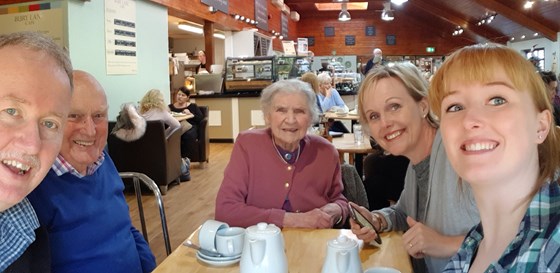 Lunch with Gramps & Auntie Alice