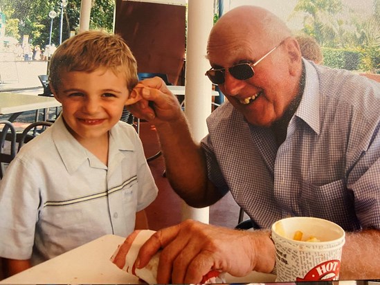 Gramps with Greg in Oz 