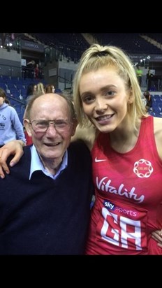 Grandma and Granda were so proud to watch Helen play for England!