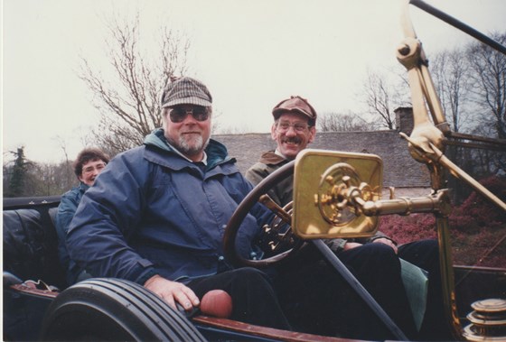 Dave with Clive and Maureen Hawley at St Fagans