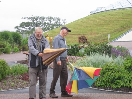 A Windy Day in wales Dave and Dave Salmon