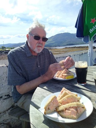 Salmon and Guinness in Ireland!