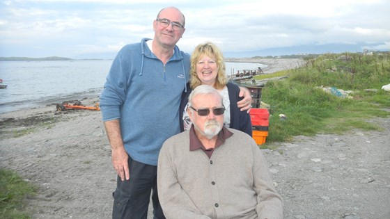 Dave with Clive and Lou in Ireland