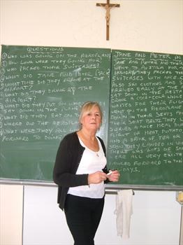 at the blackboard in austria