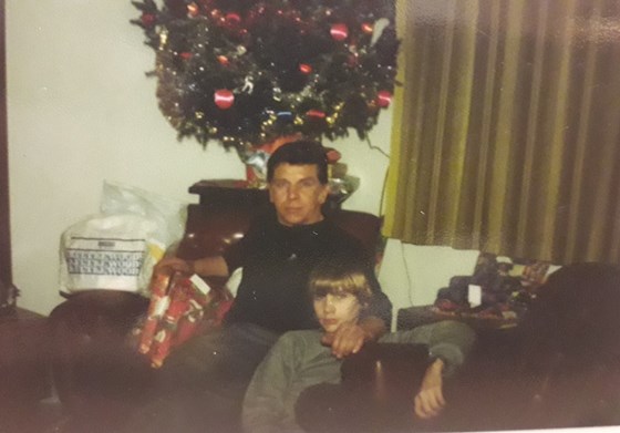 My dad and Gary Xmas eve late 1970,s