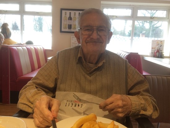 February 2020 Fish and Chips at Henley in Arden.