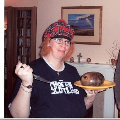 'Tae a haggis' - Burns night, possibly 2007