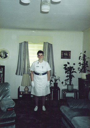 Aileen as a newly qualified nurse