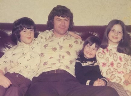 John with Veronica, Sean and Kevin back in the 70s