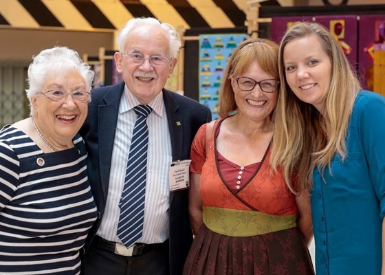 Festival of Quilts 2015 - Jean Sewell, Geoff Sewell, Annelize Littlefair and Angela Walters