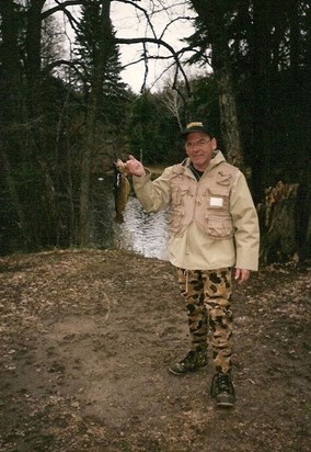 Dad fishing trip with Mark 1995