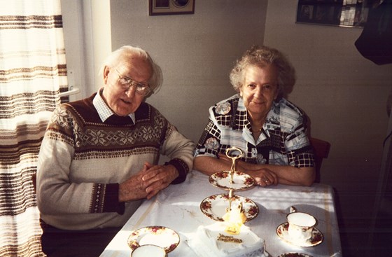 Grandad & Nanny, celebration tea in Warminster